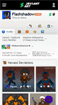 Mobile Screenshot of flashshadow.deviantart.com