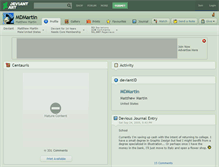Tablet Screenshot of mdmartin.deviantart.com