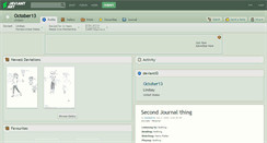 Desktop Screenshot of october13.deviantart.com