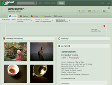 Tablet Screenshot of dantealighieri.deviantart.com