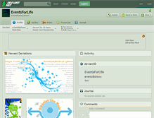 Tablet Screenshot of eventsforlife.deviantart.com