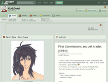 Tablet Screenshot of kluddsekai.deviantart.com