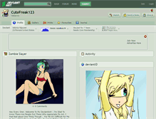 Tablet Screenshot of cutefreak123.deviantart.com