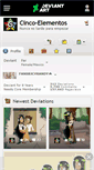 Mobile Screenshot of cinco-elementos.deviantart.com
