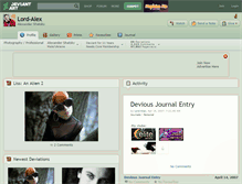 Tablet Screenshot of lord-alex.deviantart.com