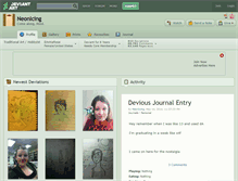Tablet Screenshot of neonicing.deviantart.com