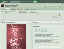 Tablet Screenshot of demonsmeetsangels.deviantart.com