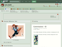 Tablet Screenshot of neko-deshi.deviantart.com