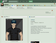 Tablet Screenshot of notrace.deviantart.com