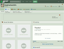 Tablet Screenshot of nudecartoongirls.deviantart.com