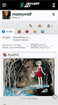 Mobile Screenshot of moonywolf.deviantart.com
