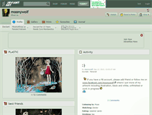 Tablet Screenshot of moonywolf.deviantart.com