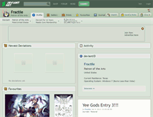 Tablet Screenshot of fractile.deviantart.com