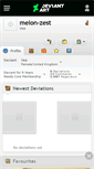 Mobile Screenshot of melon-zest.deviantart.com