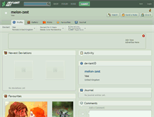 Tablet Screenshot of melon-zest.deviantart.com