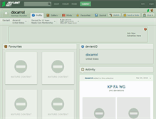 Tablet Screenshot of docarrol.deviantart.com