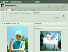 Tablet Screenshot of idiotic-narcissist.deviantart.com