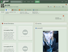 Tablet Screenshot of jh1359.deviantart.com