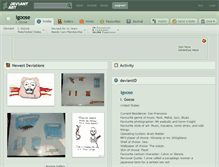 Tablet Screenshot of igoose.deviantart.com