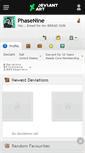 Mobile Screenshot of phasenine.deviantart.com