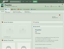 Tablet Screenshot of phasenine.deviantart.com