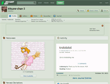 Tablet Screenshot of kitsune-chan-3.deviantart.com