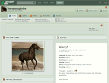 Tablet Screenshot of horsecrazytwins.deviantart.com