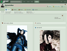 Tablet Screenshot of demonicboo.deviantart.com