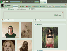 Tablet Screenshot of mrsemily.deviantart.com