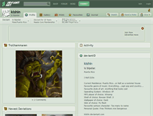 Tablet Screenshot of kishin.deviantart.com