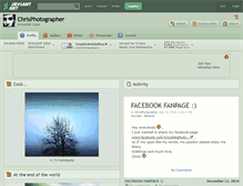 Tablet Screenshot of chrisphotographer.deviantart.com