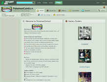 Tablet Screenshot of pokemoncomics.deviantart.com