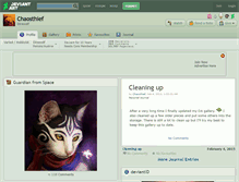 Tablet Screenshot of chaosthief.deviantart.com