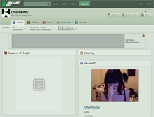 Tablet Screenshot of cheshkitty.deviantart.com