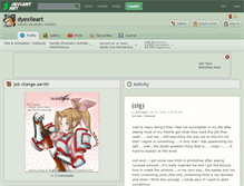 Tablet Screenshot of dyexileart.deviantart.com
