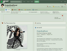 Tablet Screenshot of projectdualpower.deviantart.com