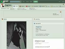 Tablet Screenshot of olegzotov.deviantart.com
