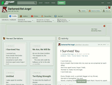 Tablet Screenshot of darkened-rei-angel.deviantart.com