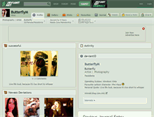 Tablet Screenshot of butterflym.deviantart.com