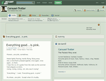 Tablet Screenshot of carousel-trotter.deviantart.com