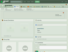 Tablet Screenshot of greenteen.deviantart.com
