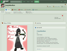 Tablet Screenshot of crazynekorun.deviantart.com