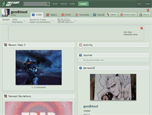 Tablet Screenshot of goodblood.deviantart.com