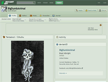 Tablet Screenshot of bigdumbanimal.deviantart.com