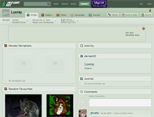 Tablet Screenshot of luxray.deviantart.com