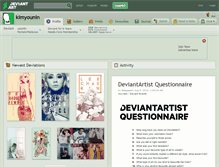 Tablet Screenshot of kimyounin.deviantart.com