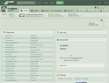 Tablet Screenshot of n-adeen.deviantart.com