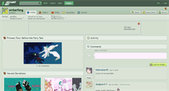 Desktop Screenshot of emberfang.deviantart.com