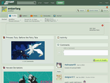 Tablet Screenshot of emberfang.deviantart.com