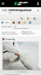 Mobile Screenshot of imthinkingoutloud.deviantart.com